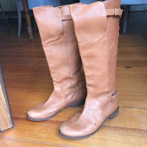 J. Crew Tall Pebbled Leather Riding Boots